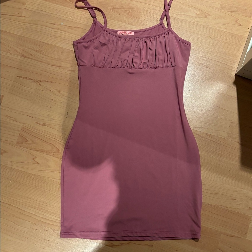 Verge Girl Pink/Purple Tank Top Mini Dress